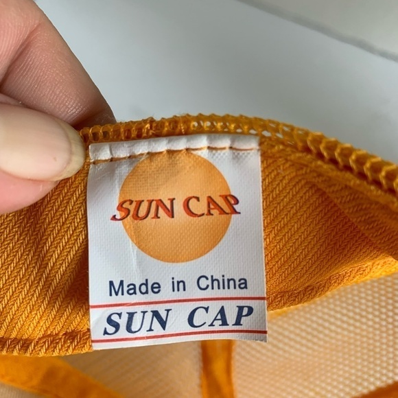 Vintage John Deere Yellow Mesh SunCap Adjustable Snap Back Cap Tracker cap - Picture 5 of 7